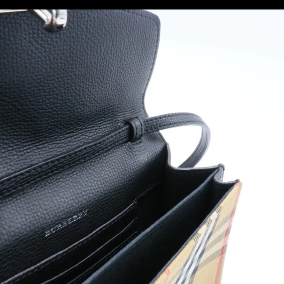 Pre-loved Burberry - Macken House Check, leather crossbody bag - Picture 5 of 6